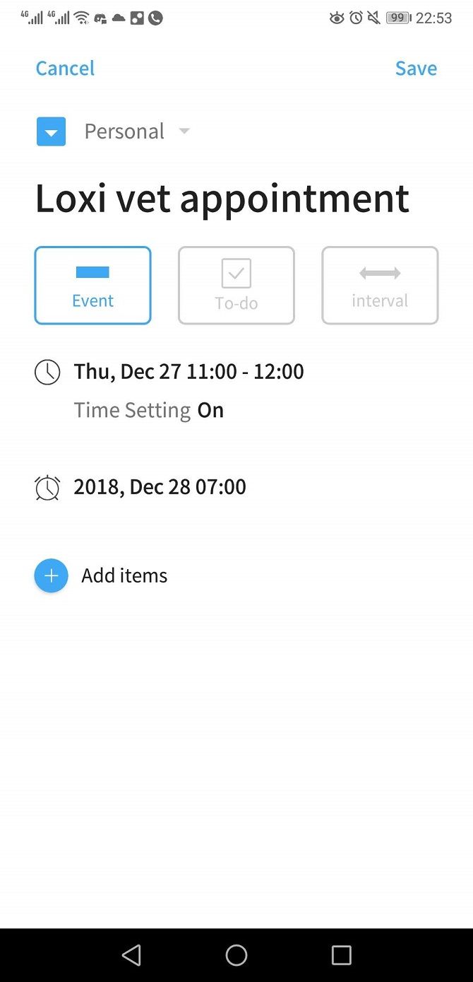 timeblocks calendar app event details