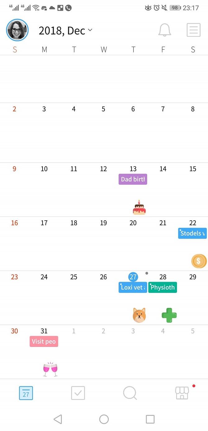 timeblocks calendar app month view
