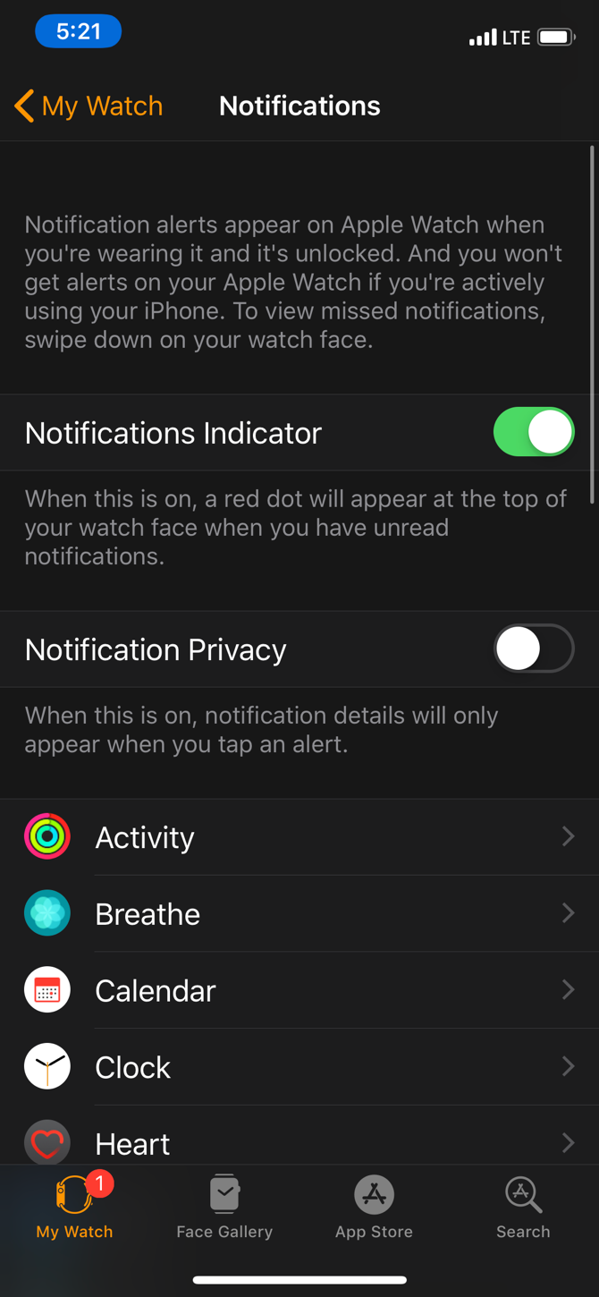 Apple Watch Manage Notifications 2