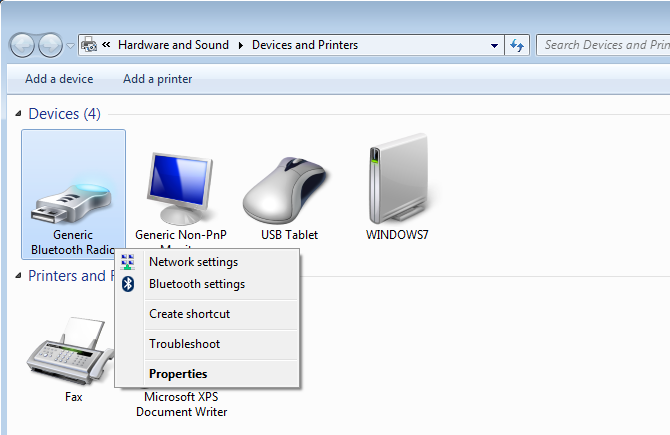 where do bluetooth files go windows 7