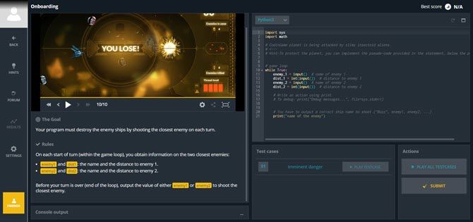 Gamify your coding skills with Codingame