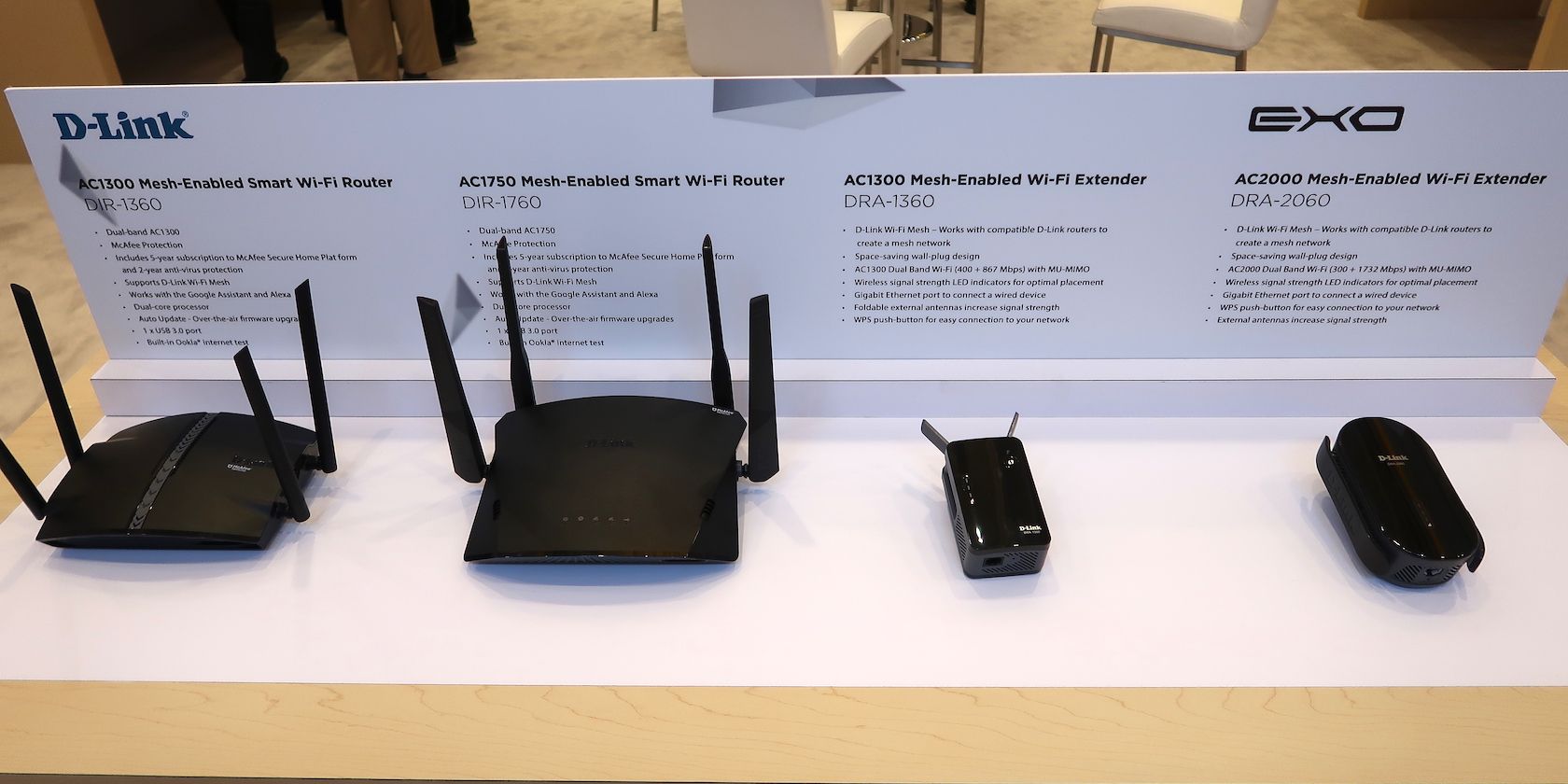 D-Link Exo Mesh Routers CES 2019 Featured