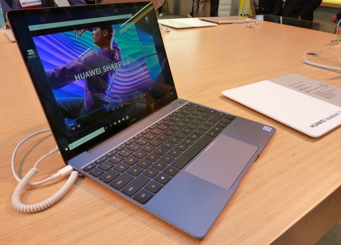 Huawei MateBook 13 at CES 2019