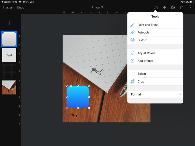 ویرایش عکس Pixelmator iPad