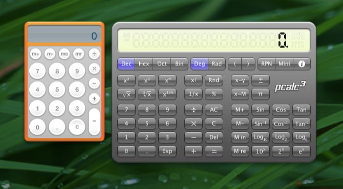 calculator widget mac