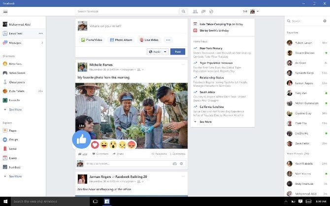 facebook windows 10 app