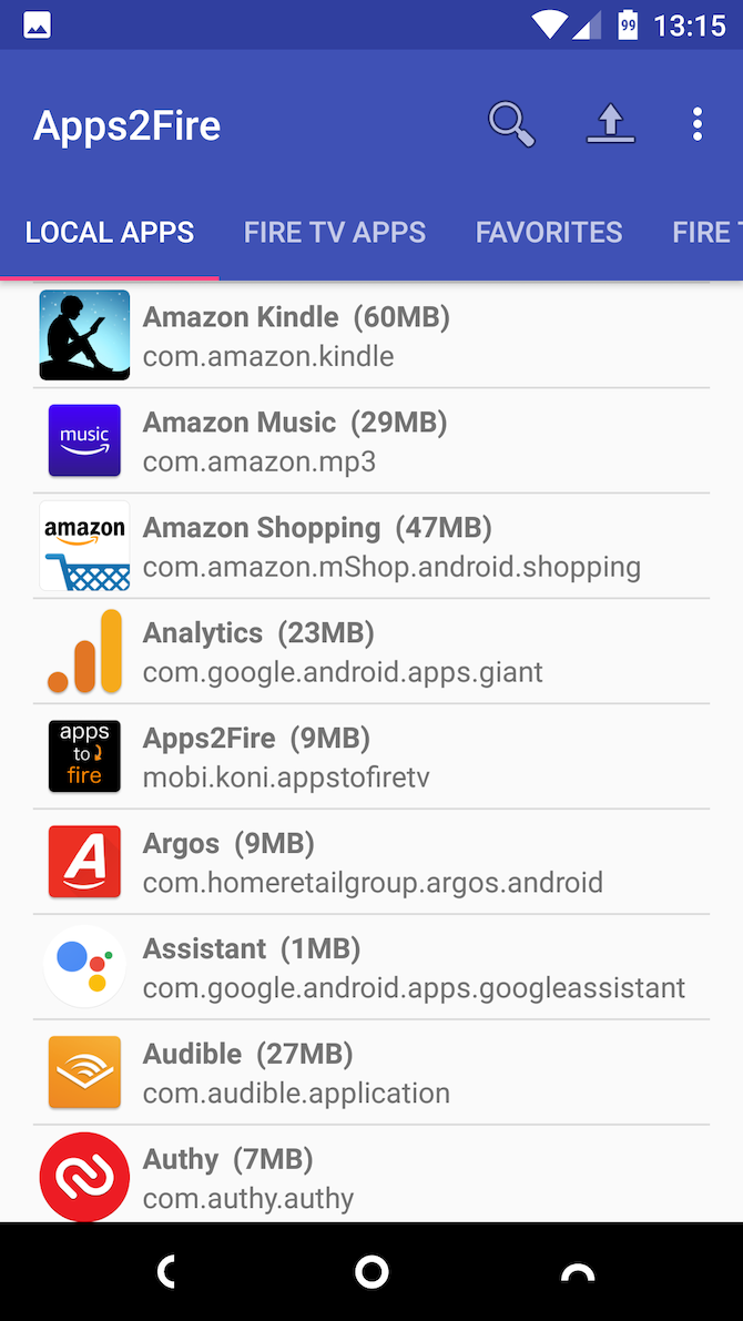 fire stick local apps