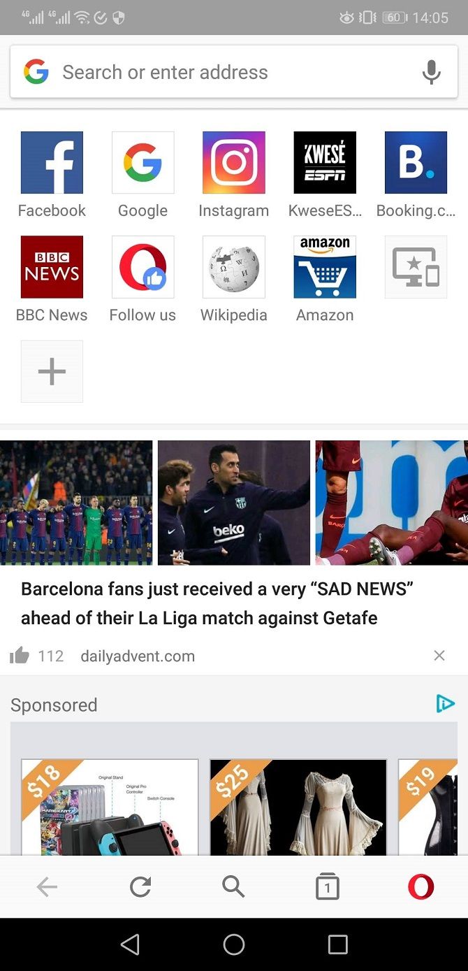 opera browser mobile app screenshot