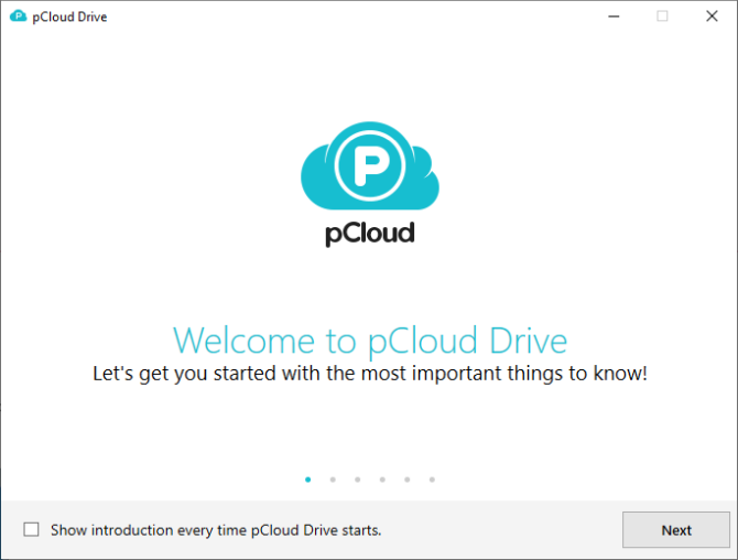 pCloud welcome to pCloud storage drive