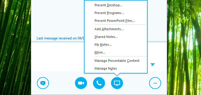 Sharing your screen in Skype for Business