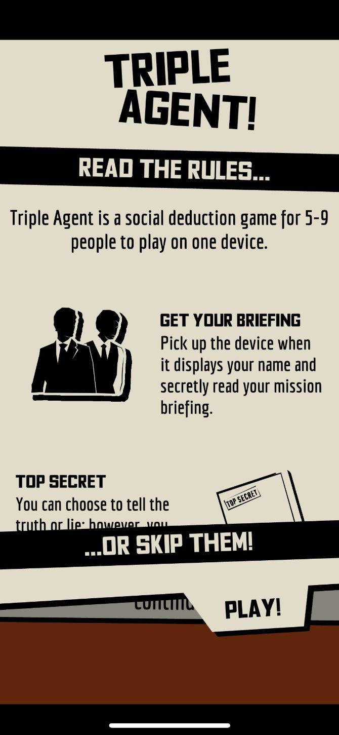 Triple Agent Rules