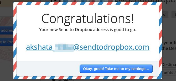 unique-send-to-dropbox-email-address-created
