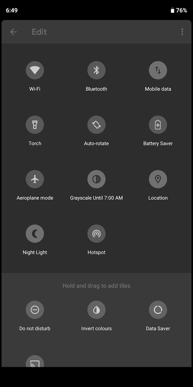 Android Grayscale Digital Wellbeing