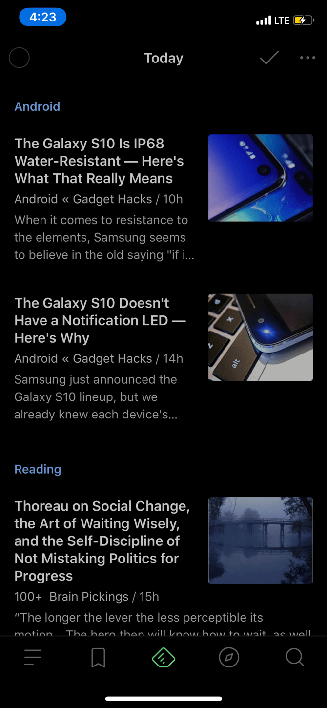 Feedly Popular RSS Feed Service iPhone App 1