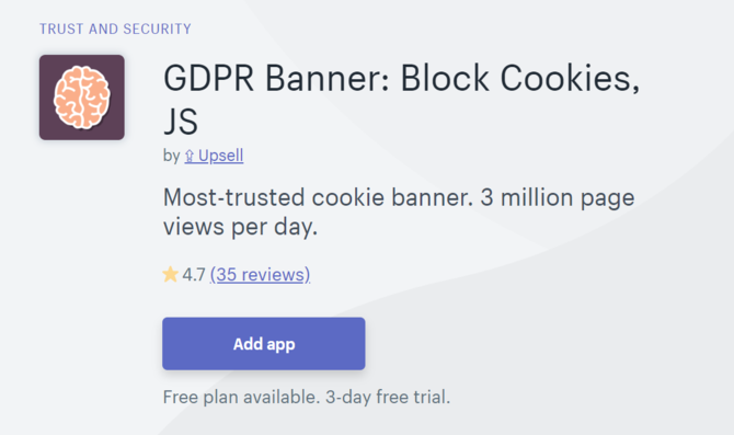 GDPR Banner Shopify App Security