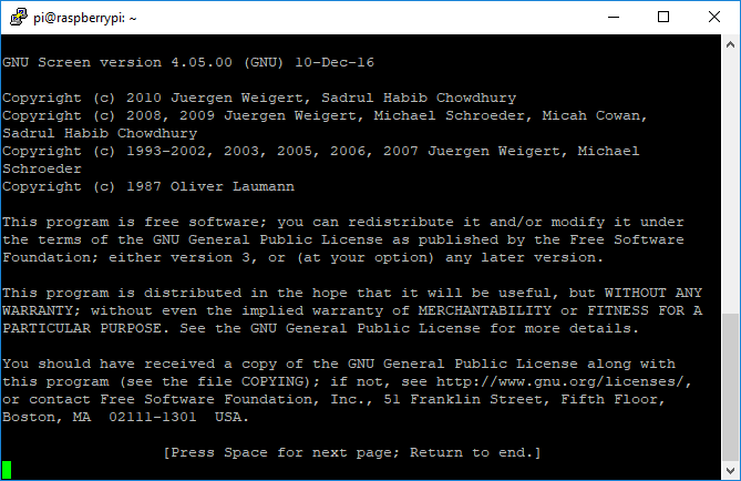 GNU Screen Terminal Introduction Licensing