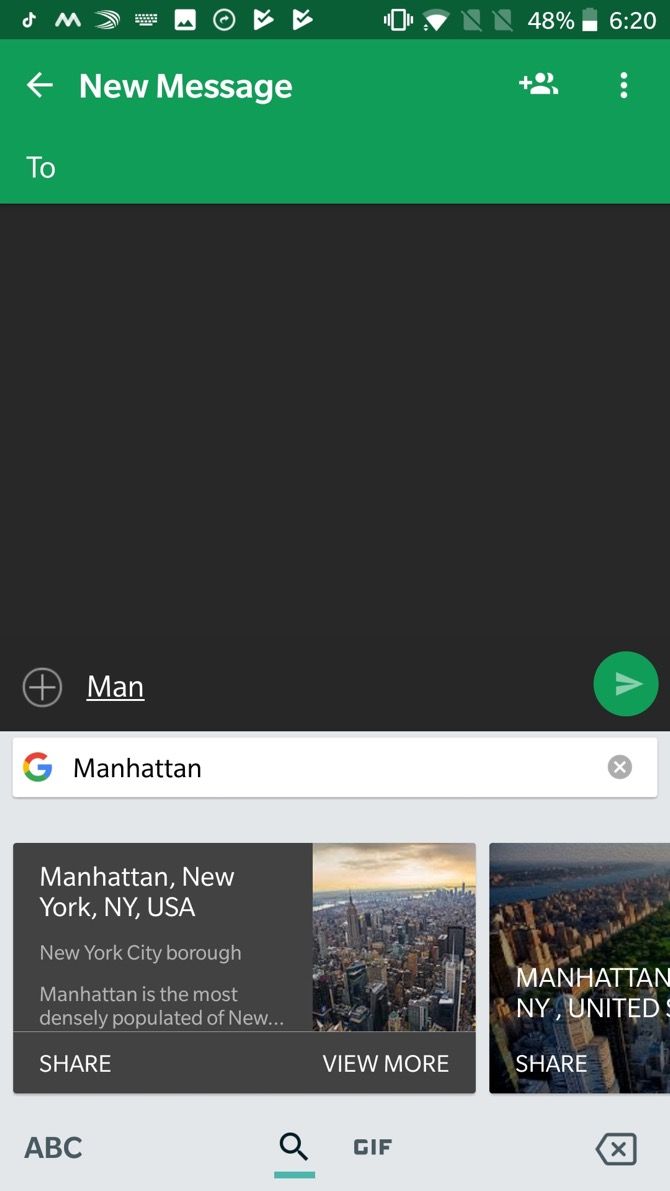 Gboard Google Search GIF Keboard App Android 2
