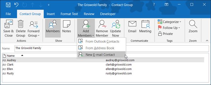 How to Create an Email Group and Distribution List in Outlook