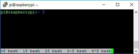 GNU Screen Terminal Window List