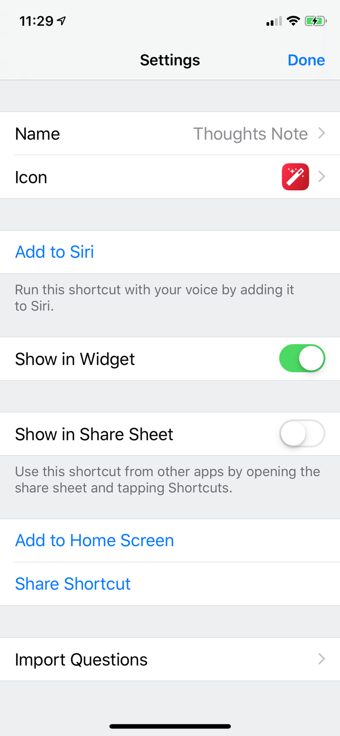 Siri Shortcuts Launch Note 2