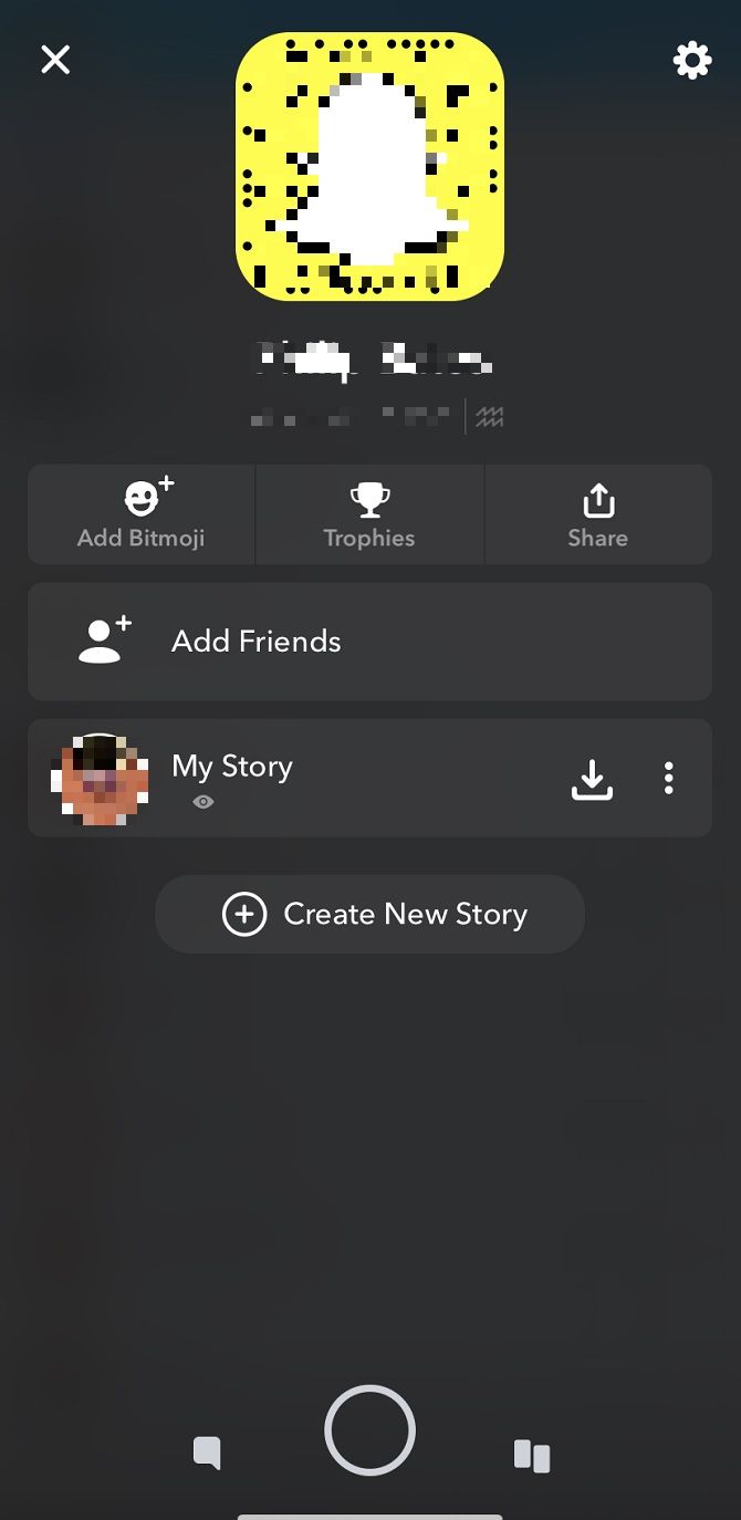 find your snapscore, bitmoji, and trophies in your snapchat profile