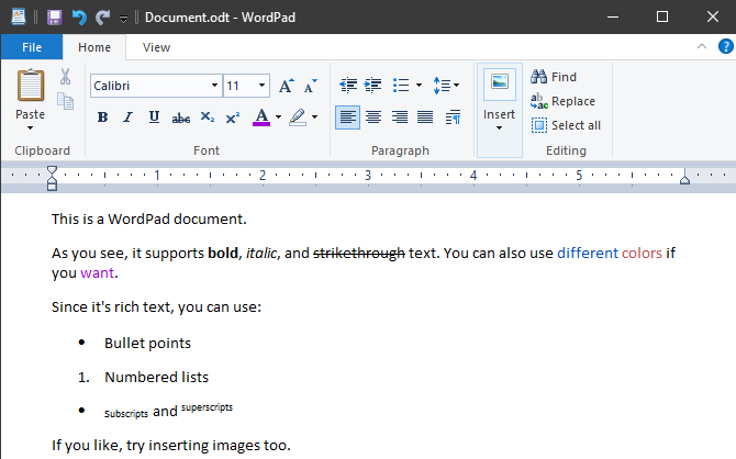 WordPad Windows