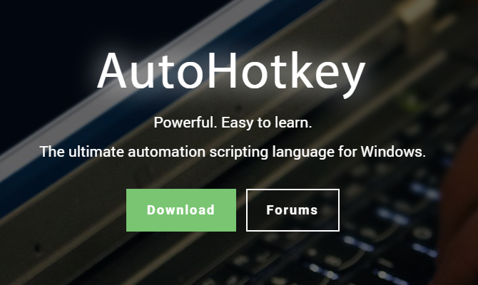 AutoHotkey - the shortcut scripting language
