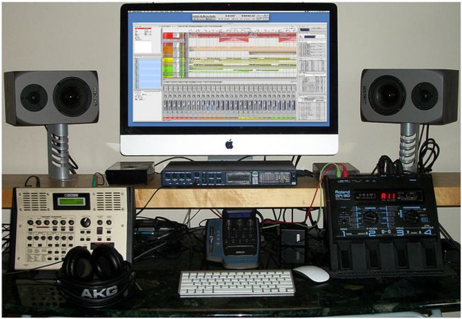 home recording equipment setup