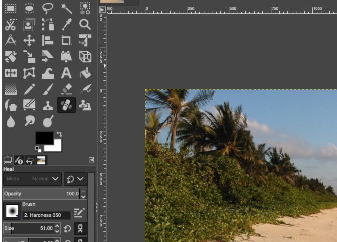 image editing with GIMP on Mac