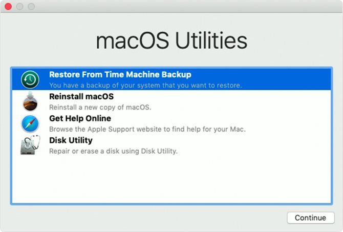 macos downgrade restore از ماشین زمان