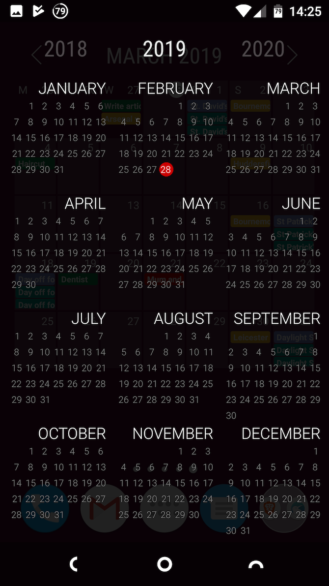 best calendar widget Android 3
