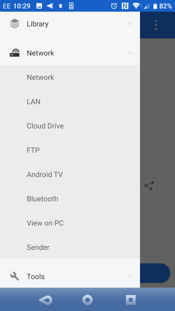 Blader op uw netwerk via een Android file manager