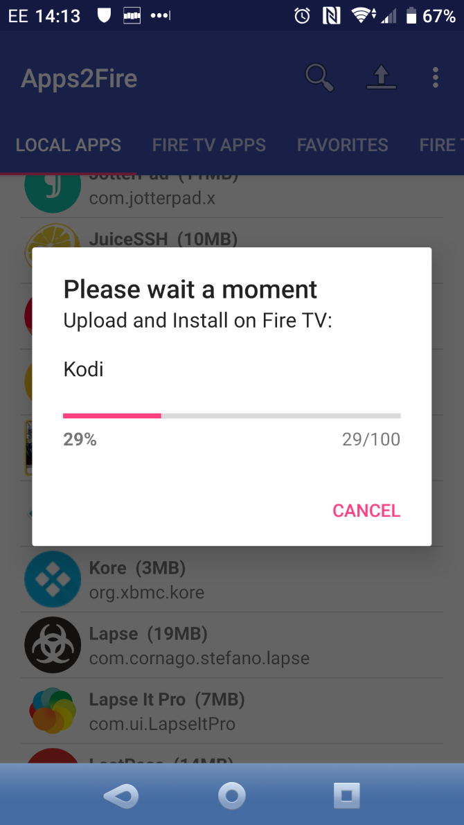 Upload APK files to your Amazon Fire Stick