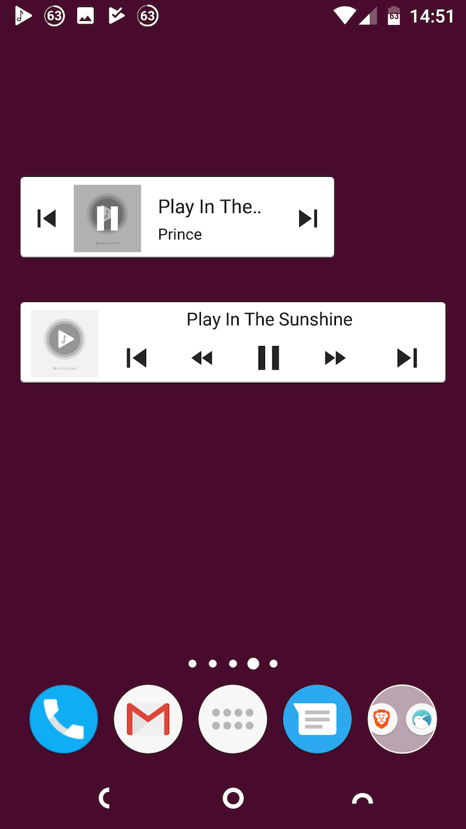 best music widget Android 1