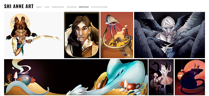 Illustrator website using Squarespace