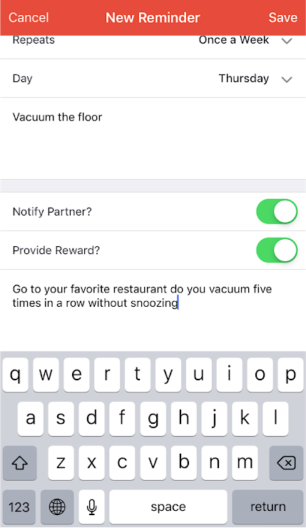 Spark Now is an app for couples to assign tasks and give rewards