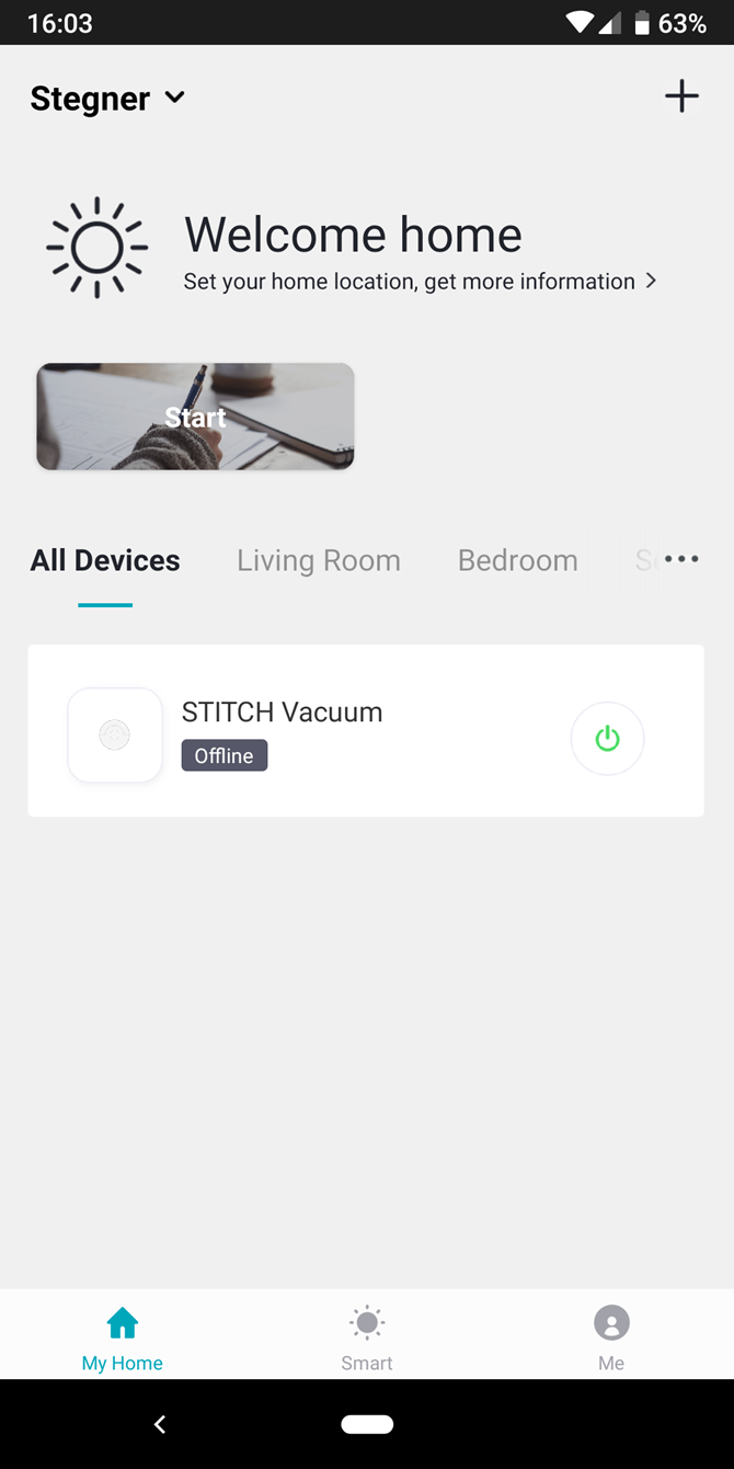 Android Stitch App Home