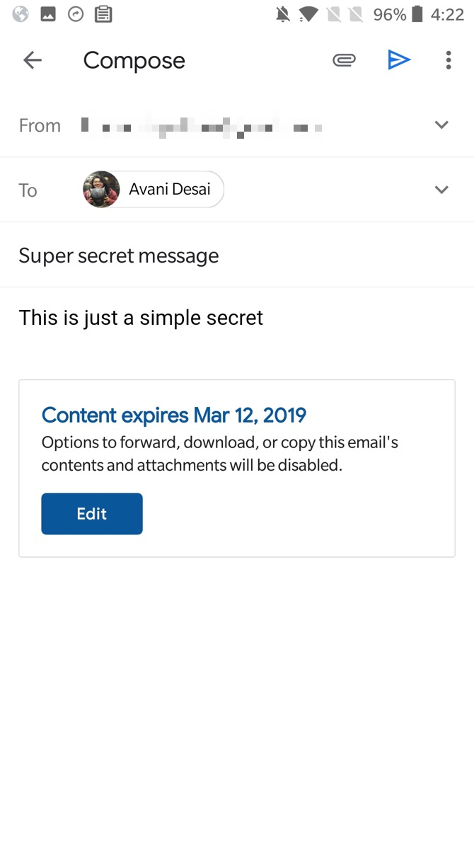 Confidential Mode Gmail Preview