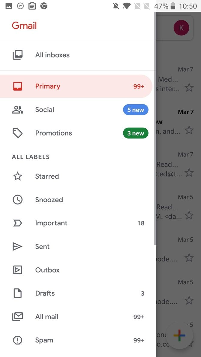 Gmail New Sidebar