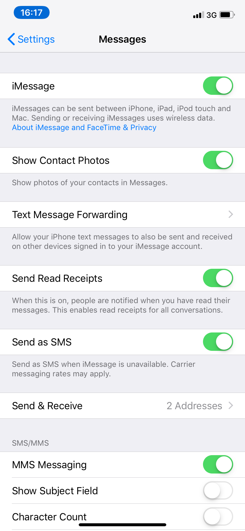 iphone won t send text