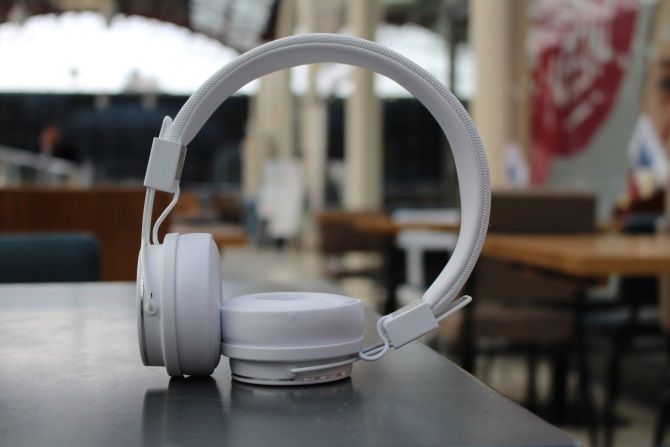 Urbanear Plattan 2 Bluetooth Headphones on a table