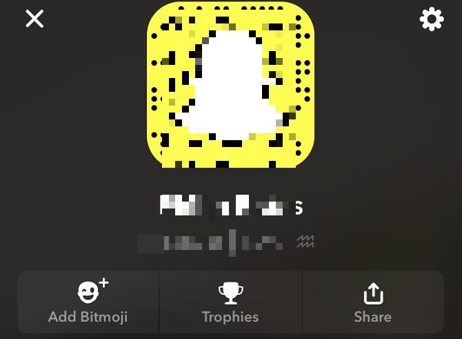 Snapchat QR code profile