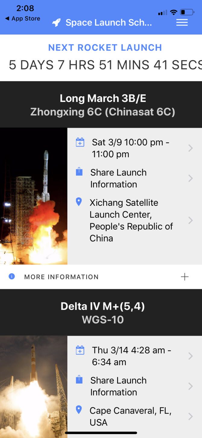 Space Launch Schedule App