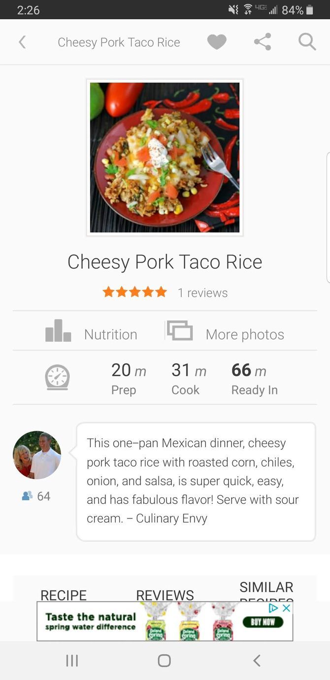 Allrecipes Dinner Spinner Recipe Managing App Taco Rice