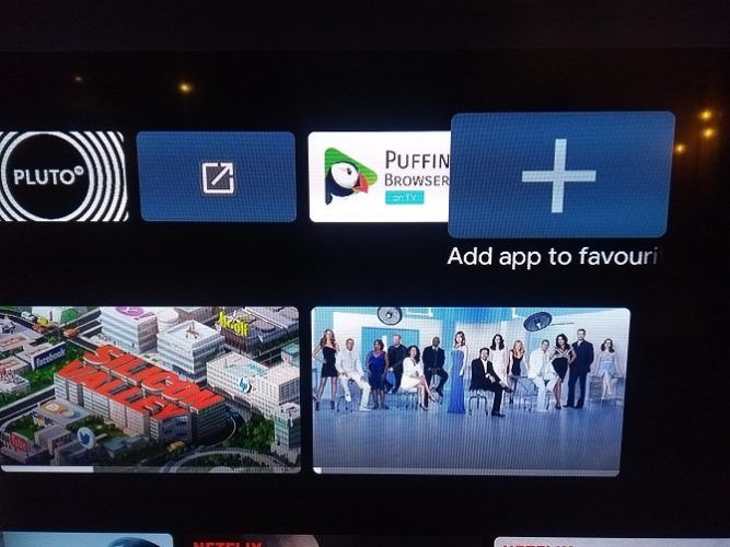 android tv select favorites