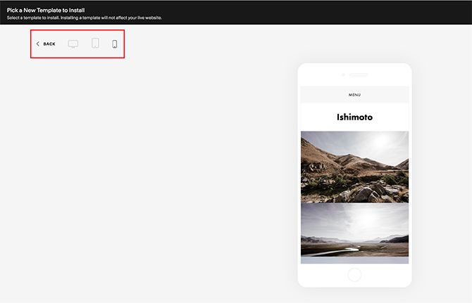 The Best Squarespace Templates Ishimoto Mobile
