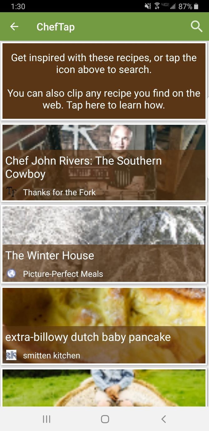ChefTap Recipe Managing App iPhone Android Cooking Inspiration
