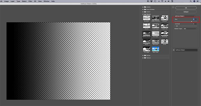 Create a Photoshop Texture Adjust the Texture Size