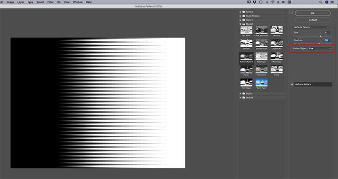Create a Photoshop Texture Adjust the Pattern Type