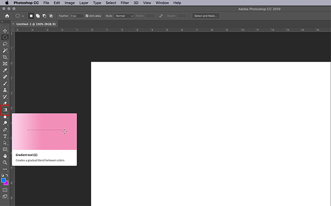 create a custom gradient using photoshop cc